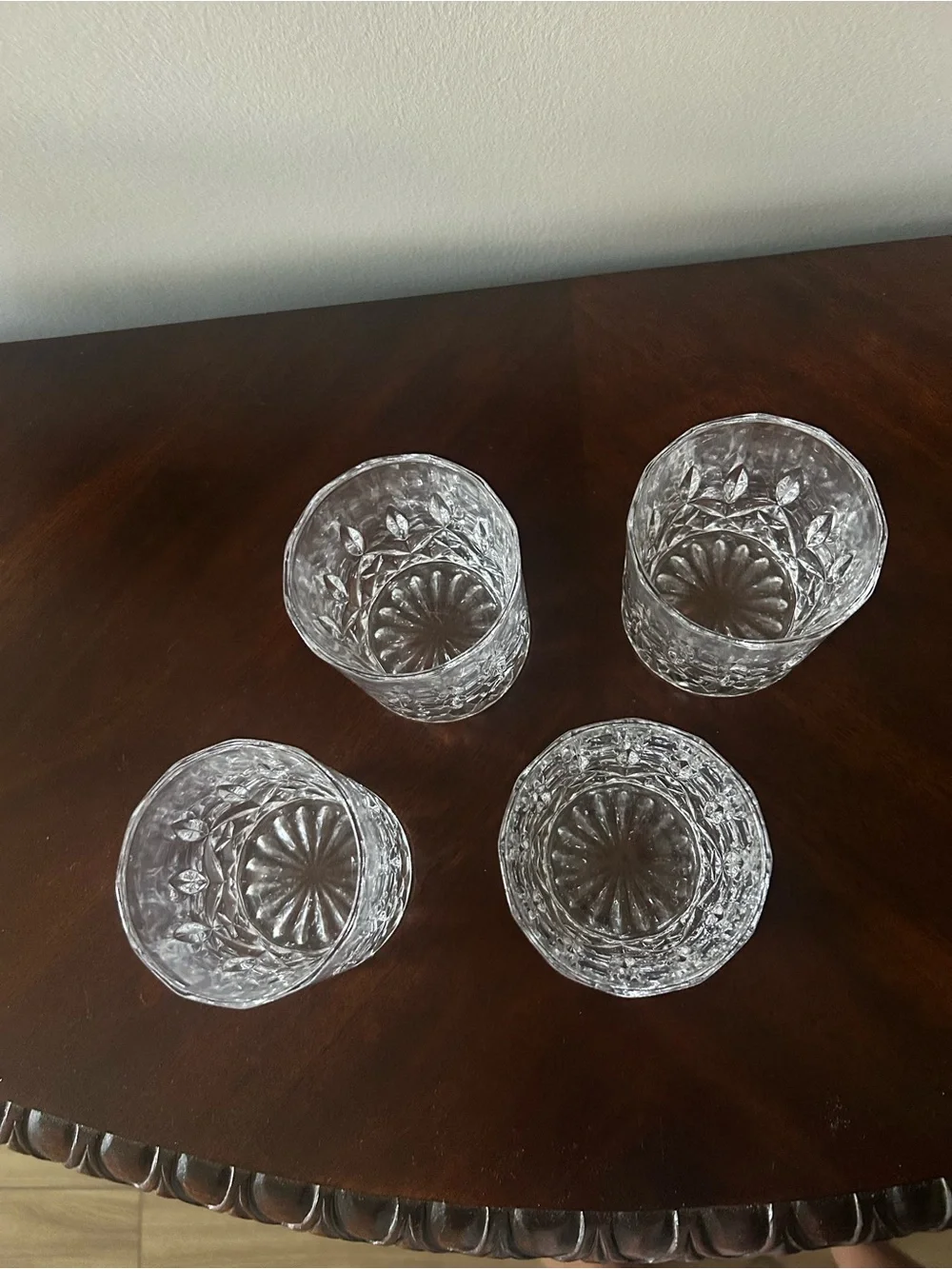Crystal Whiskey Glass Drinkware - Qty 4